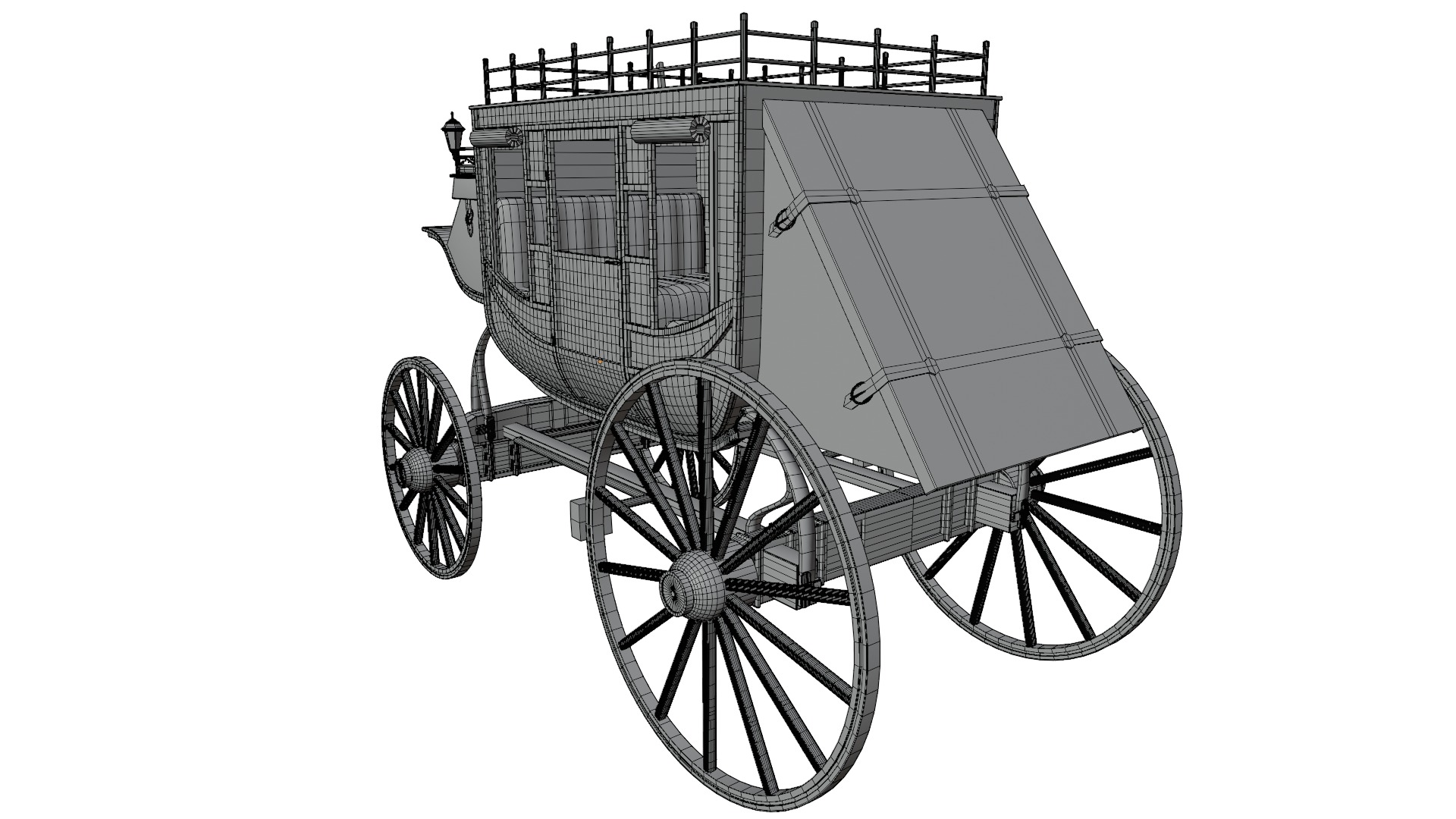 Stage Coach 3D model_11