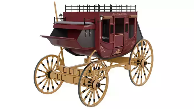Stage Coach 3D model