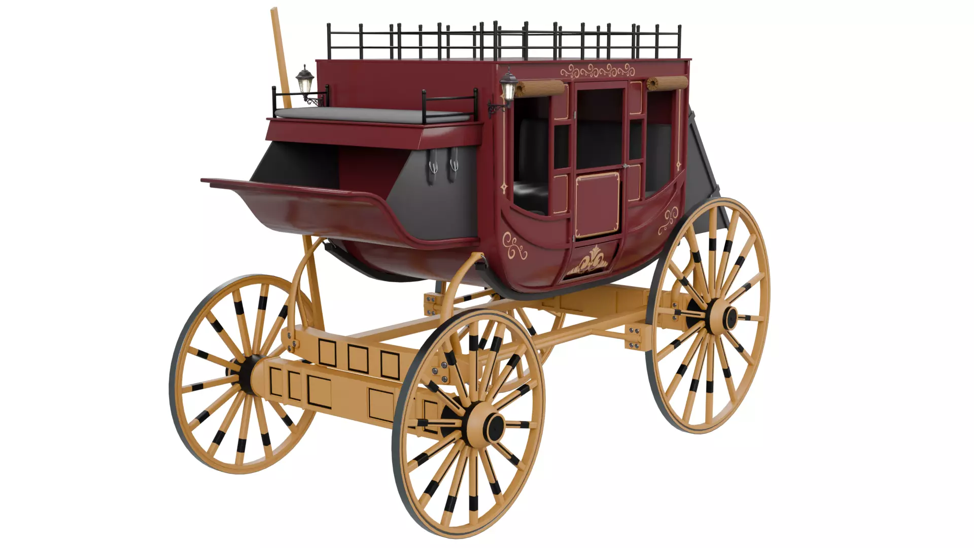 Stage Coach 3D model_0