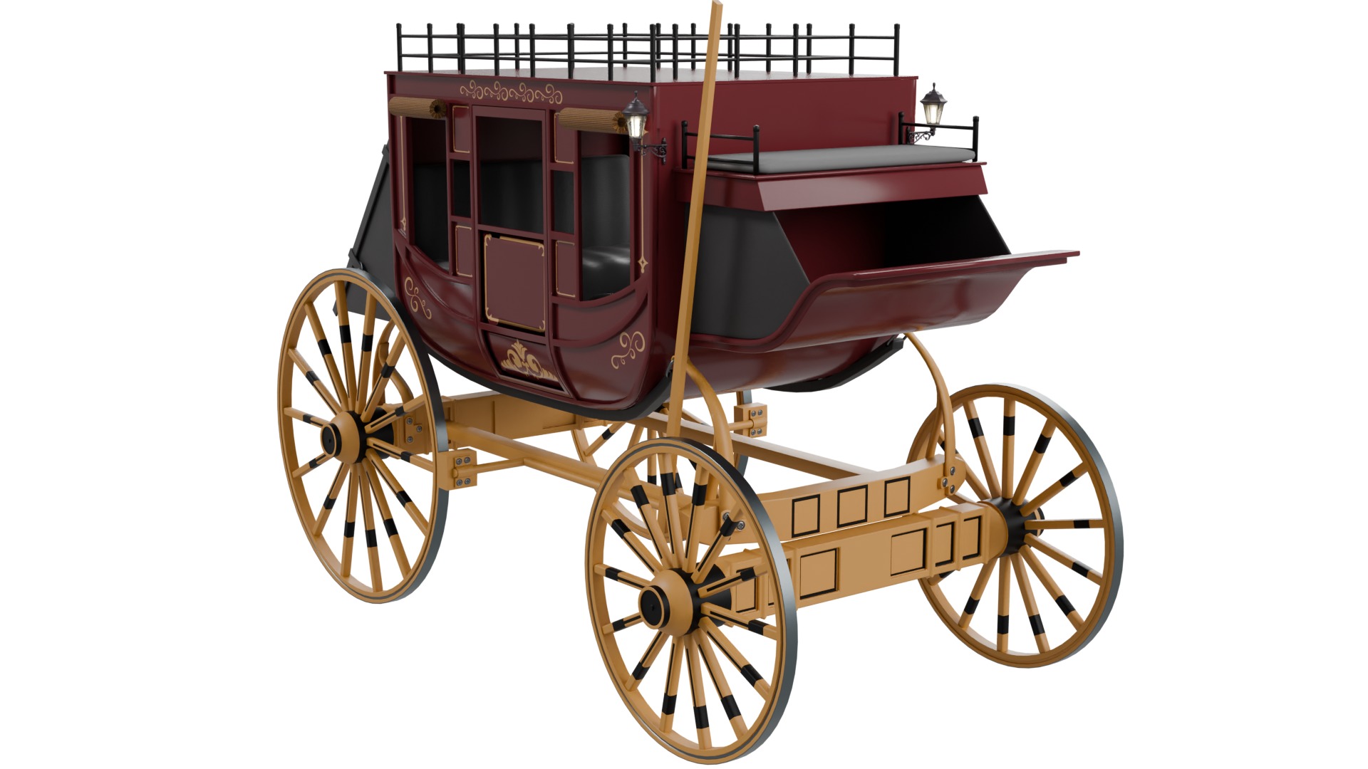 Stage Coach 3D model_6