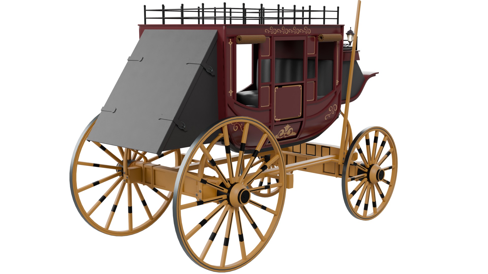 Stage Coach 3D model_4