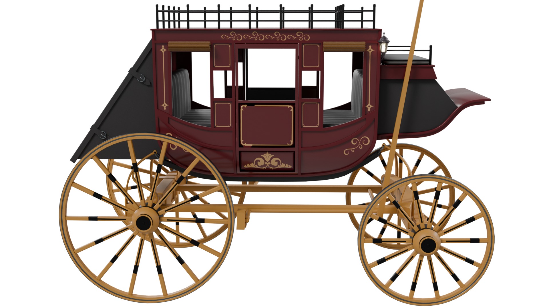 Stage Coach 3D model_5