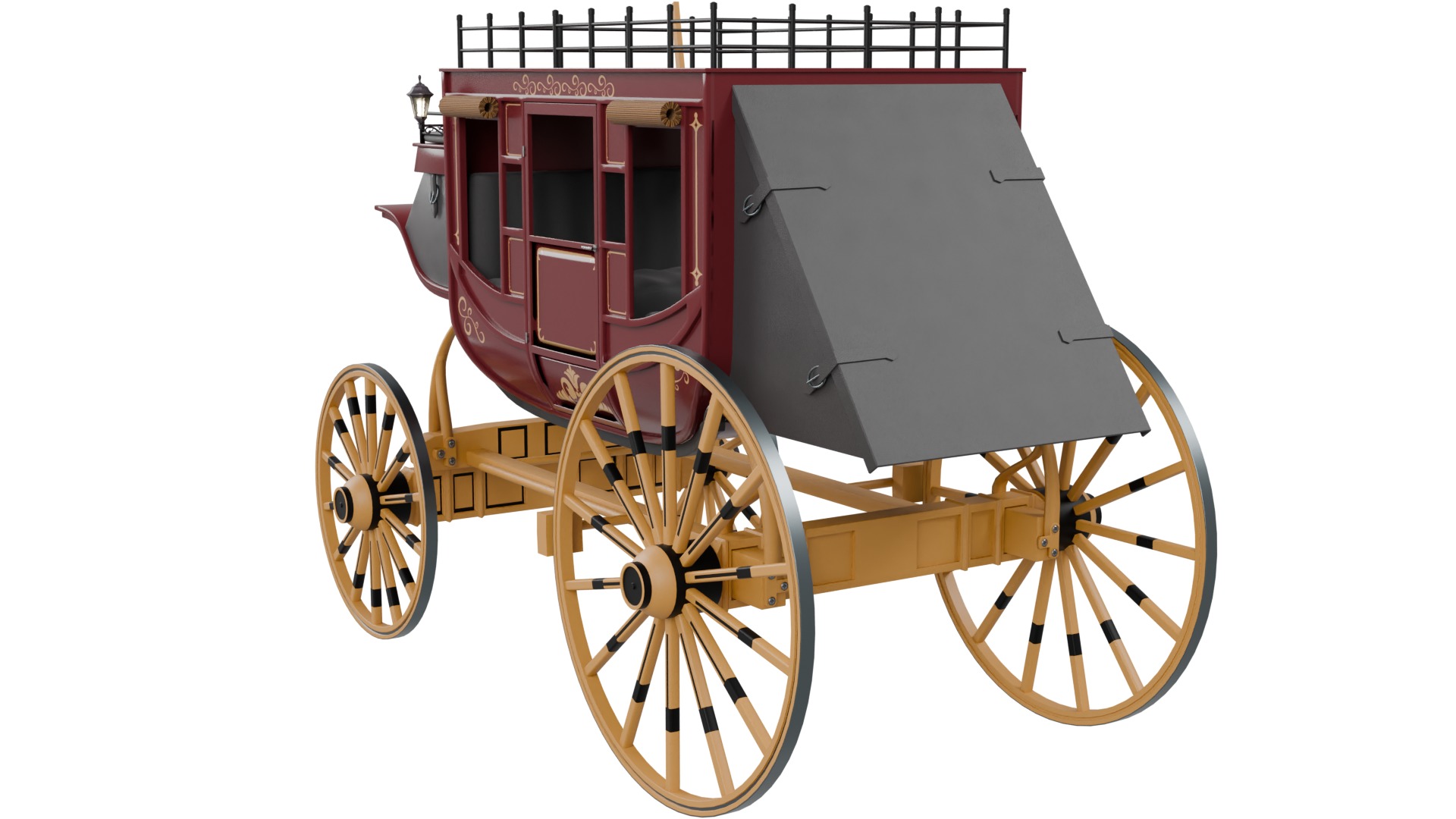 Stage Coach 3D model_2