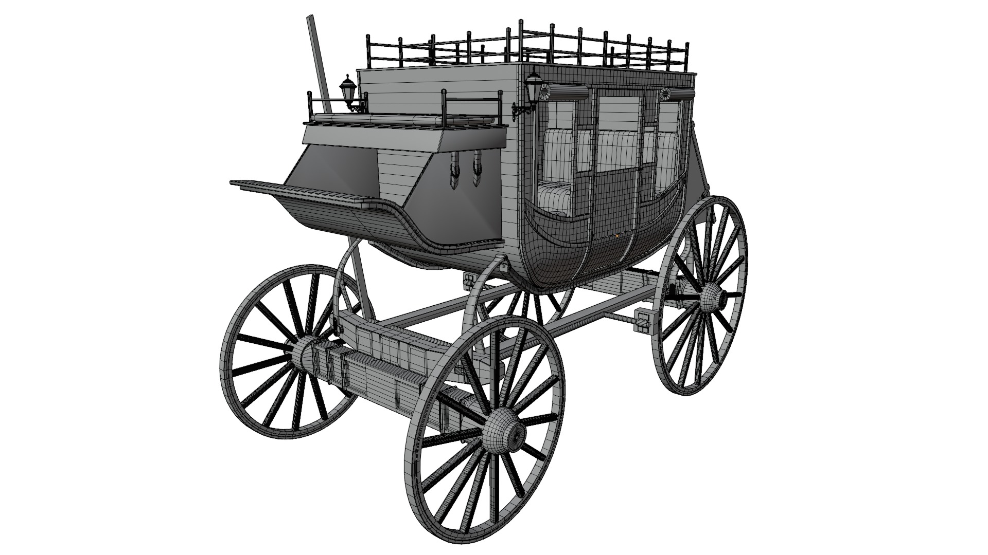 Stage Coach 3D model_9