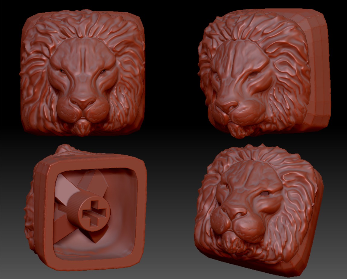 LION KEYCAP 3D print model_6
