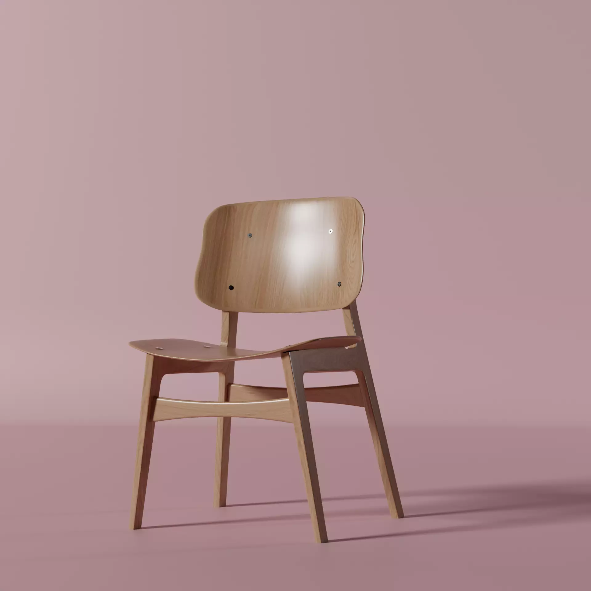 Furniture Chair Low-poly 3D model