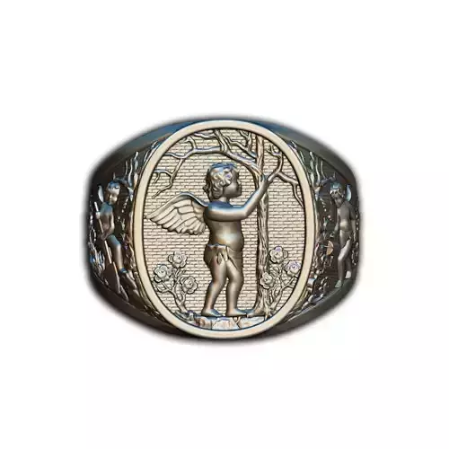 Cherub Ring 3D print model