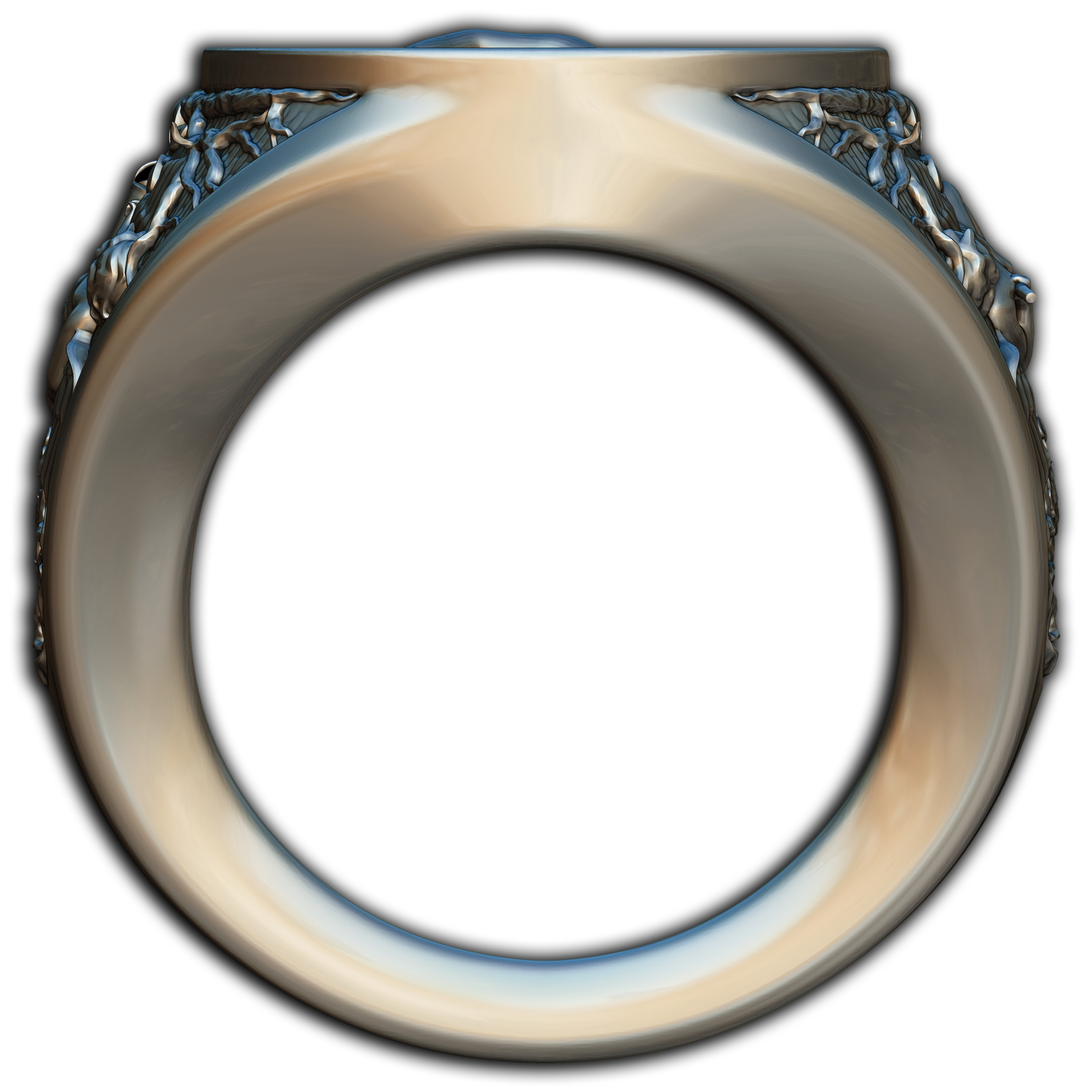 Cherub Ring 3D print model_7