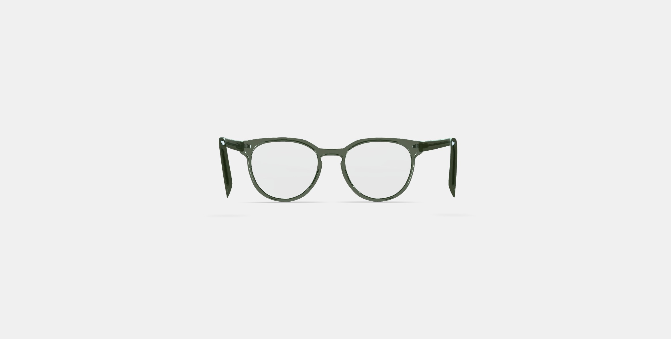Wright Low Bridge Fit Eyeglasses in Rosemary Crystal Low-poly 3D model_14