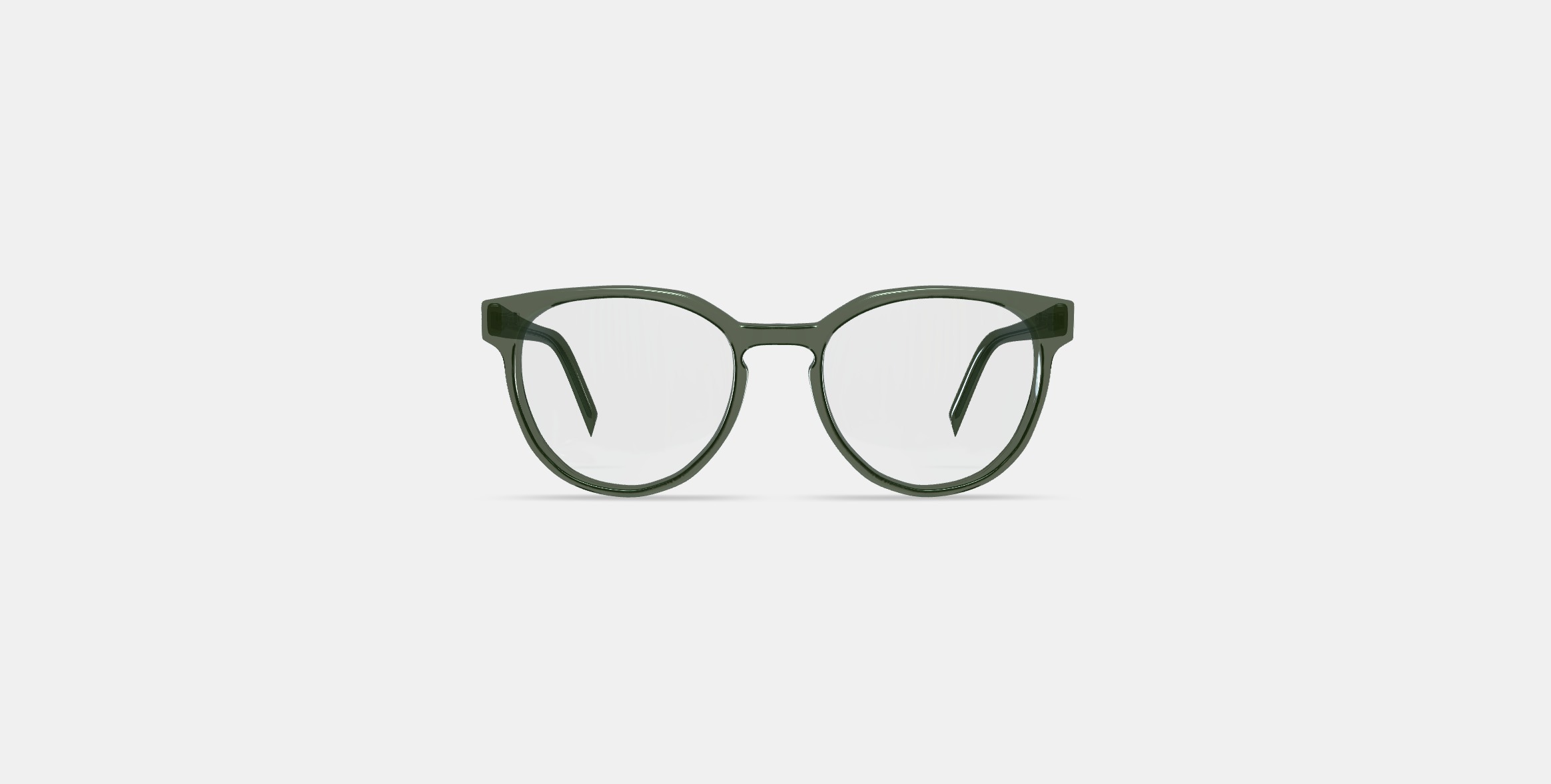 Wright Low Bridge Fit Eyeglasses in Rosemary Crystal Low-poly 3D model_10