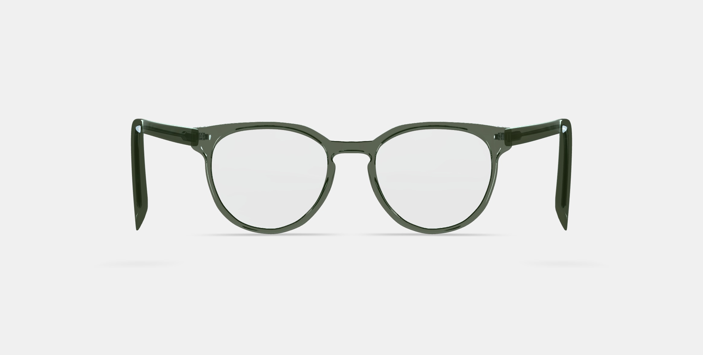 Wright Low Bridge Fit Eyeglasses in Rosemary Crystal Low-poly 3D model_15