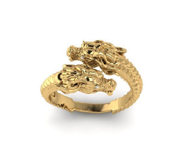 Dragon Ring 3dm File  3D print model_1