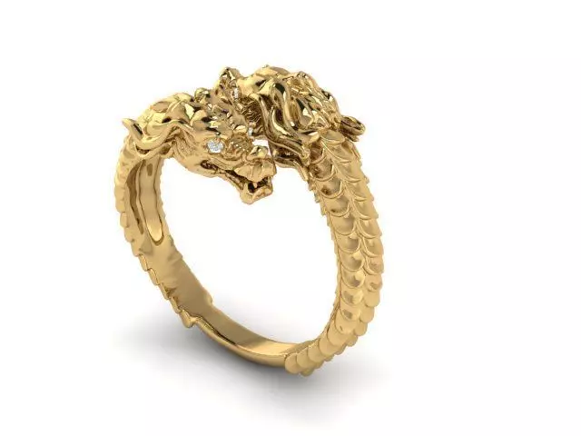 Dragon Ring 3dm File  3D print model_0