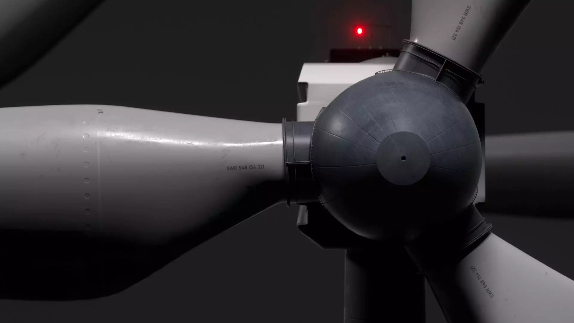 Wind Tourbine High Poly 3D Model C4D Rigged 3D model_0