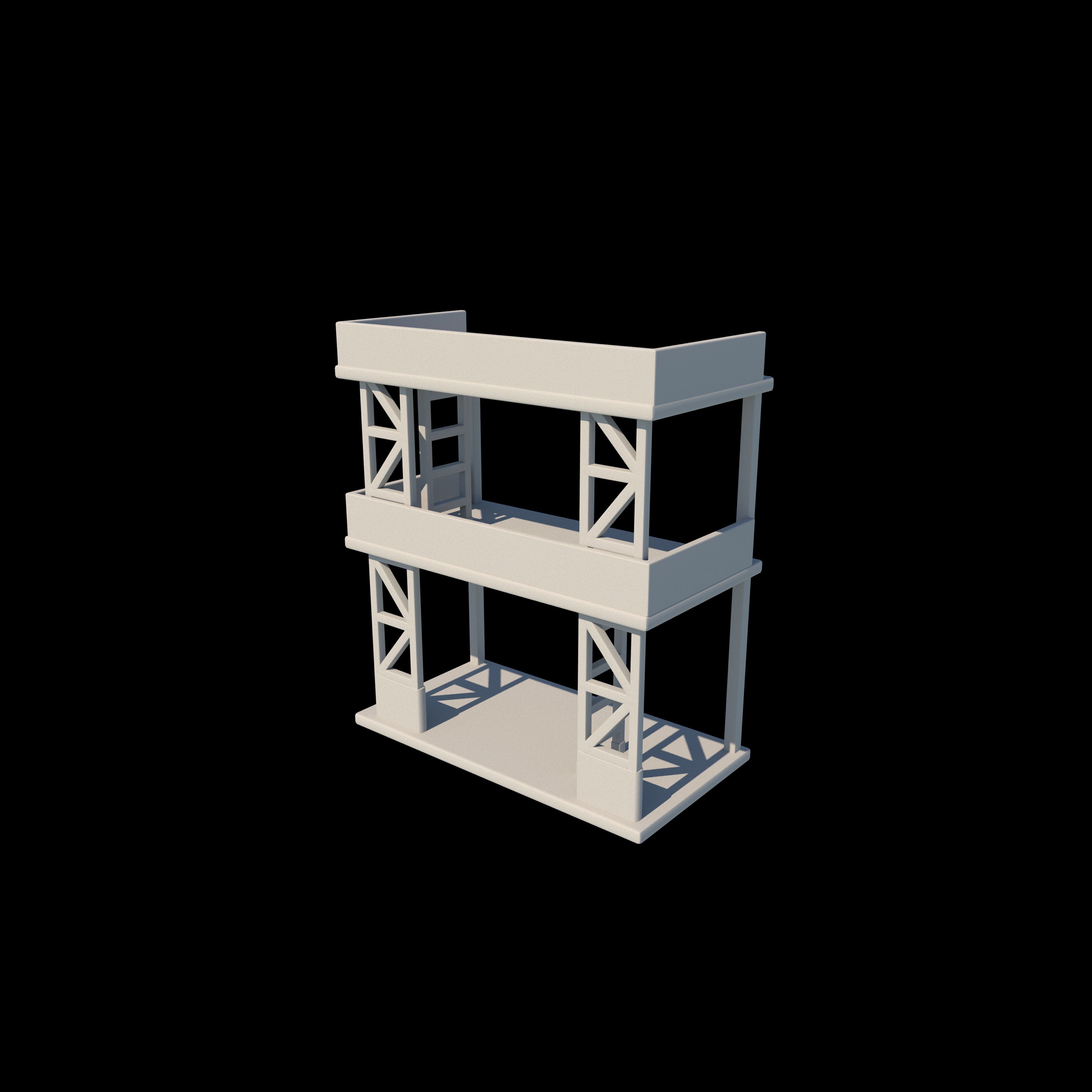 Modular Scaffolding 3D model_8