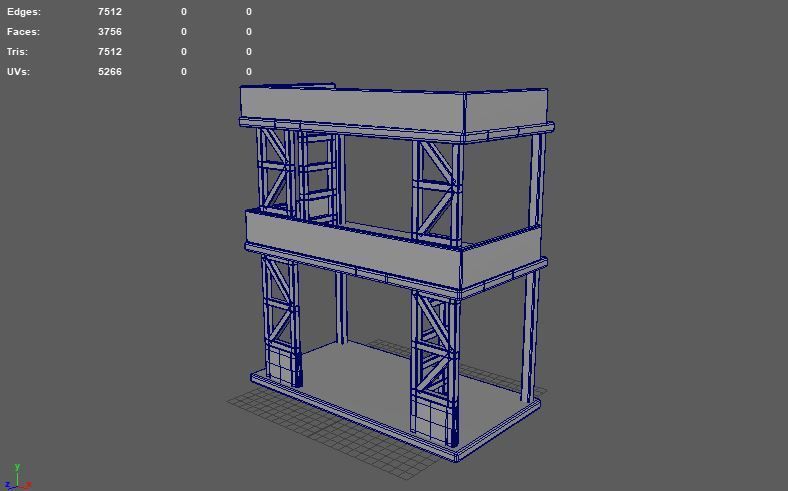 Modular Scaffolding 3D model_10