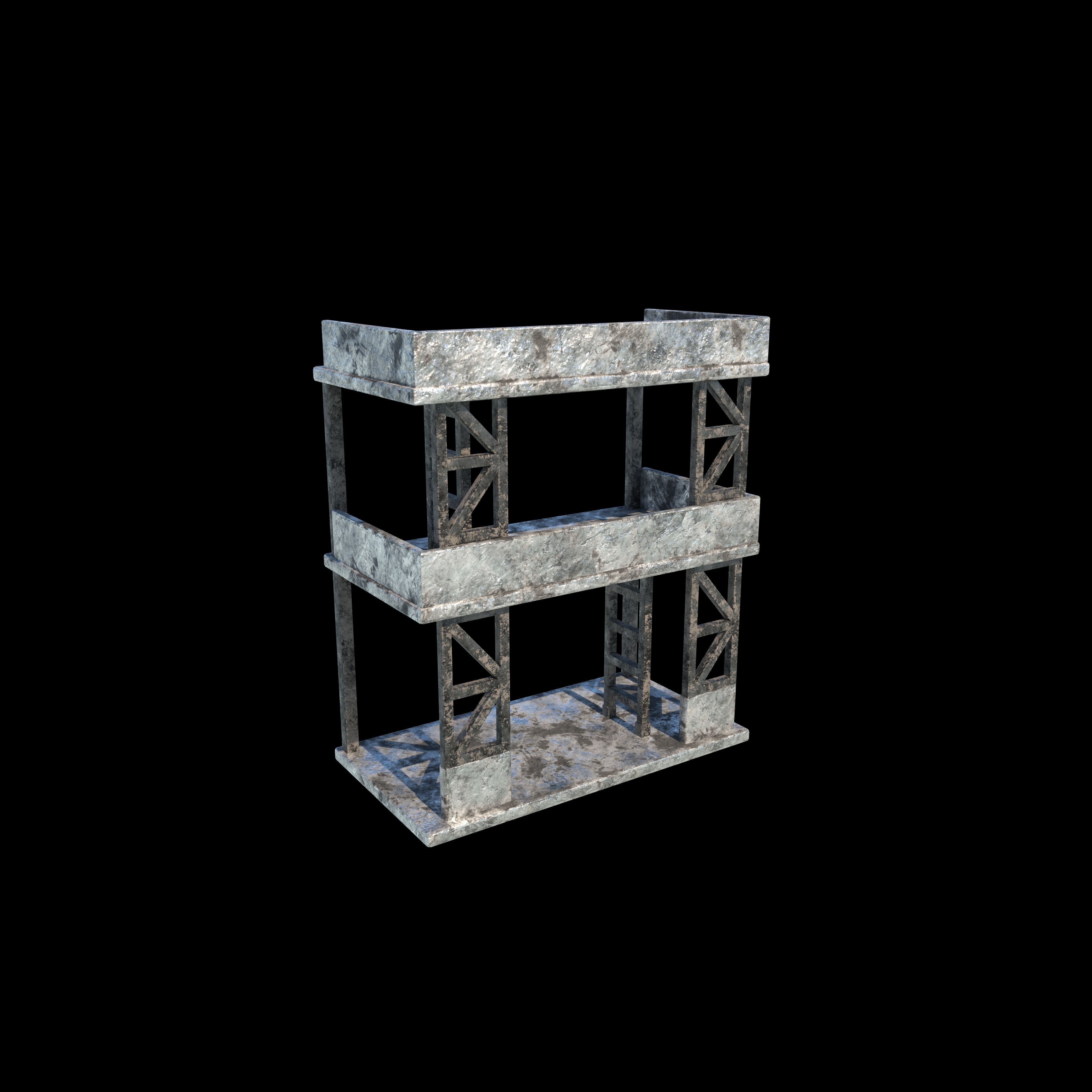 Modular Scaffolding 3D model_3