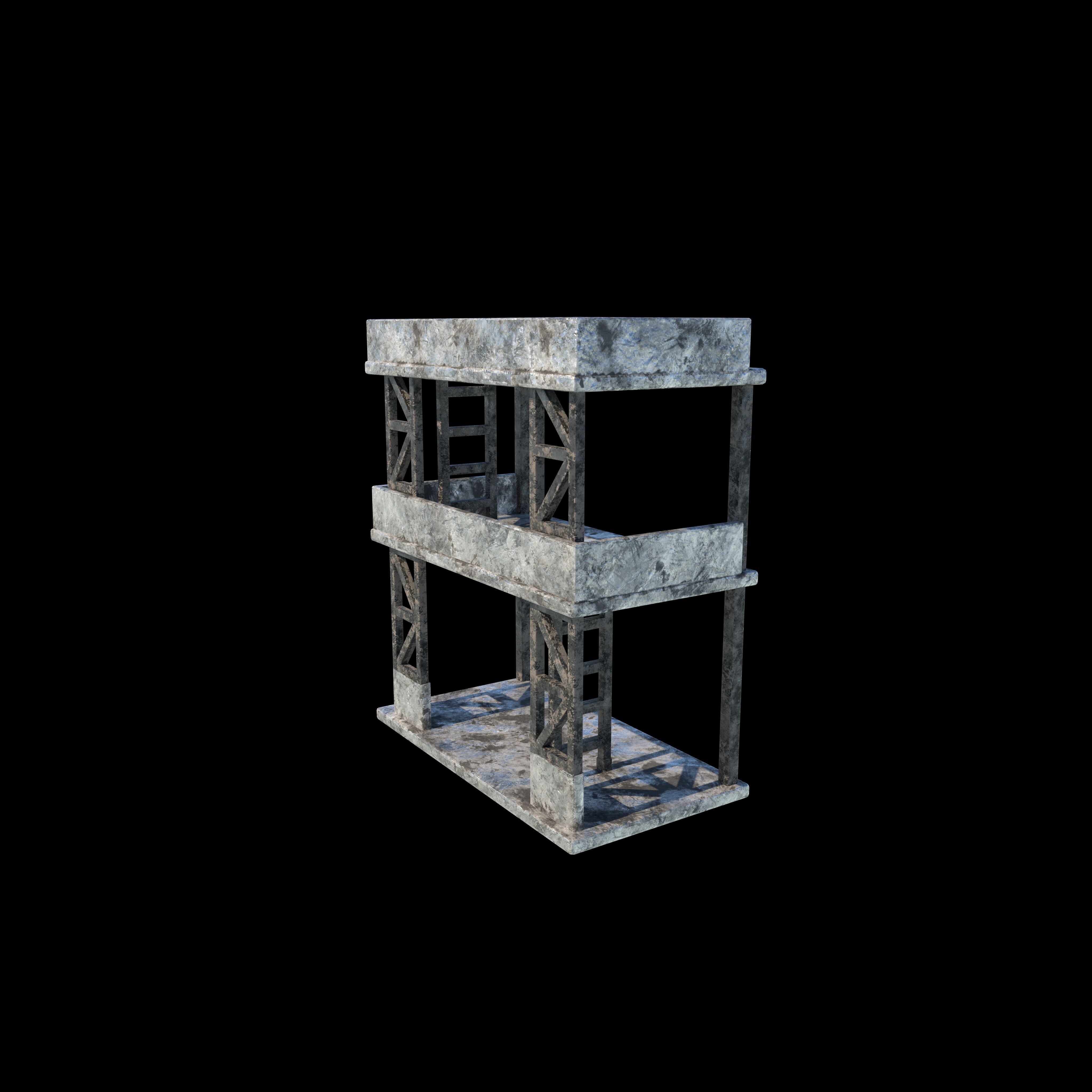 Modular Scaffolding 3D model_2