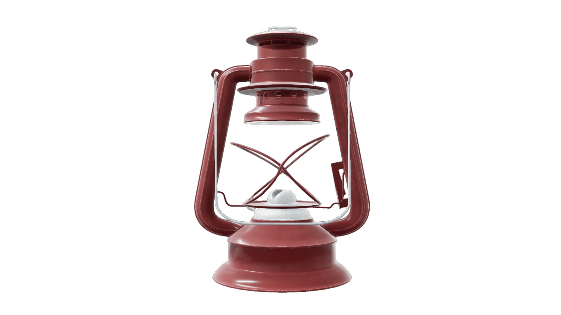 Kerosene Lamp Low-poly 3D model_13