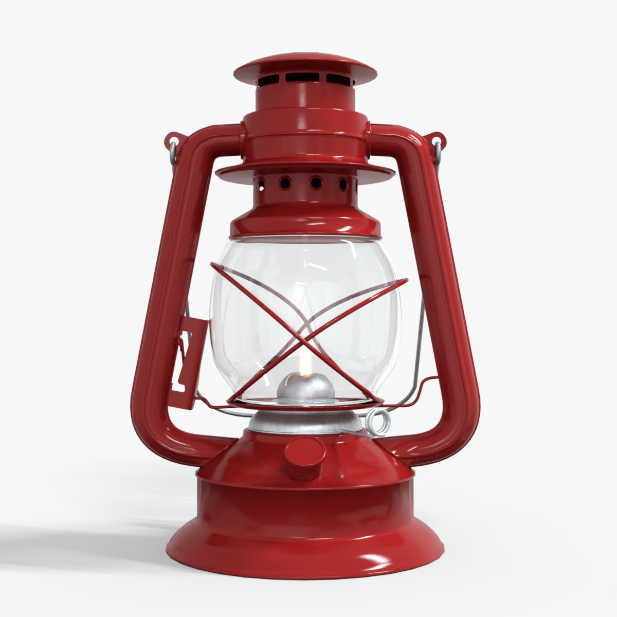 Kerosene Lamp Low-poly 3D model_8
