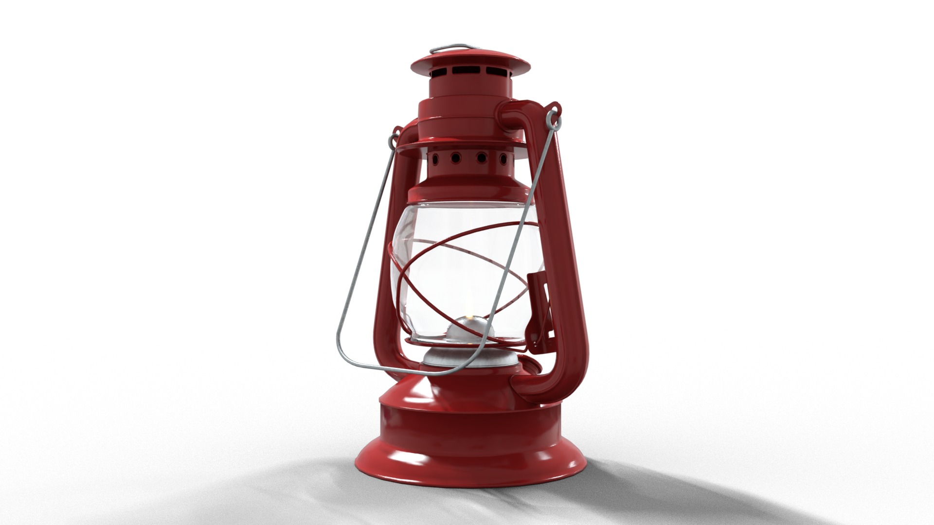 Kerosene Lamp Low-poly 3D model_5