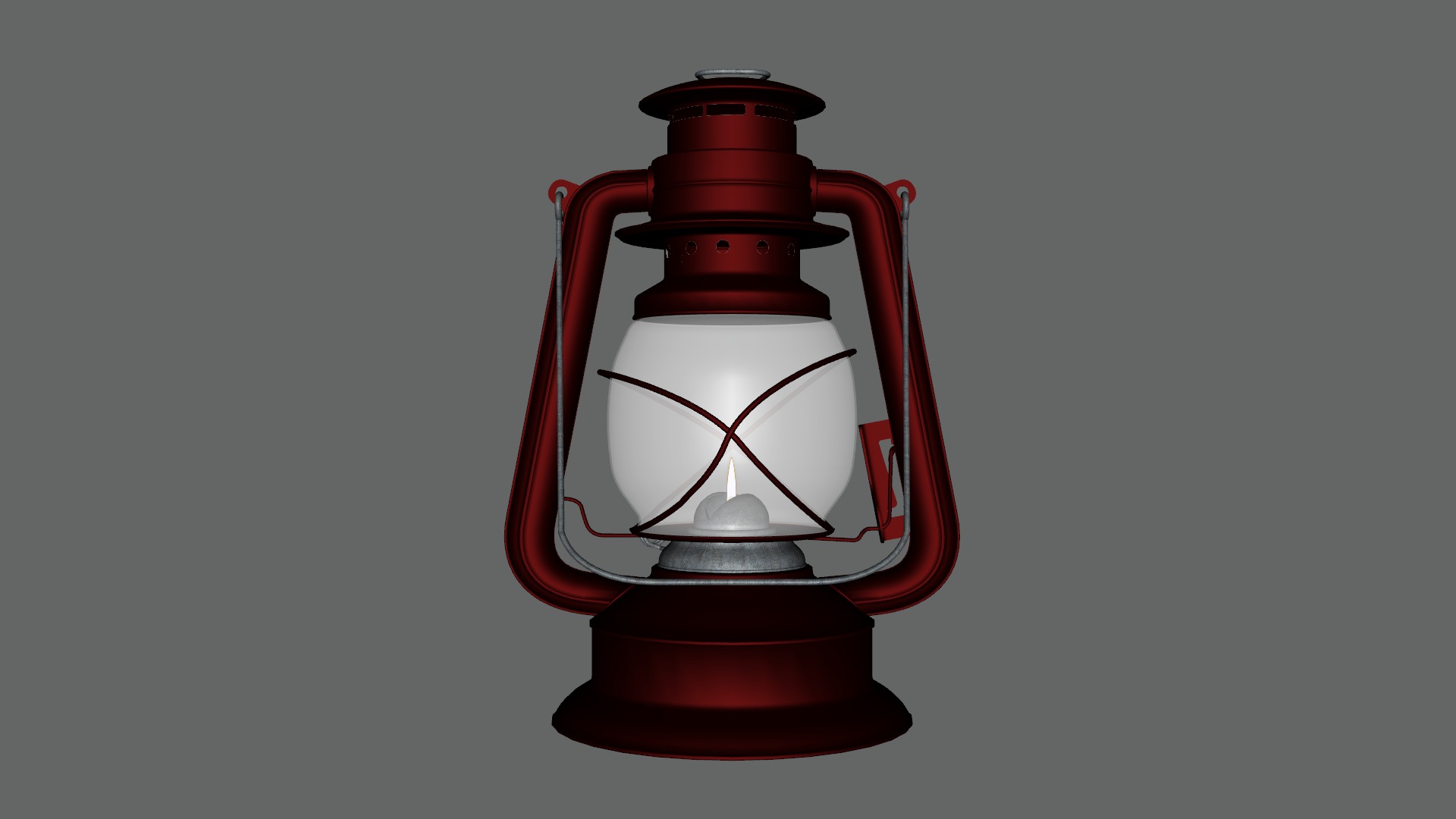 Kerosene Lamp Low-poly 3D model_12