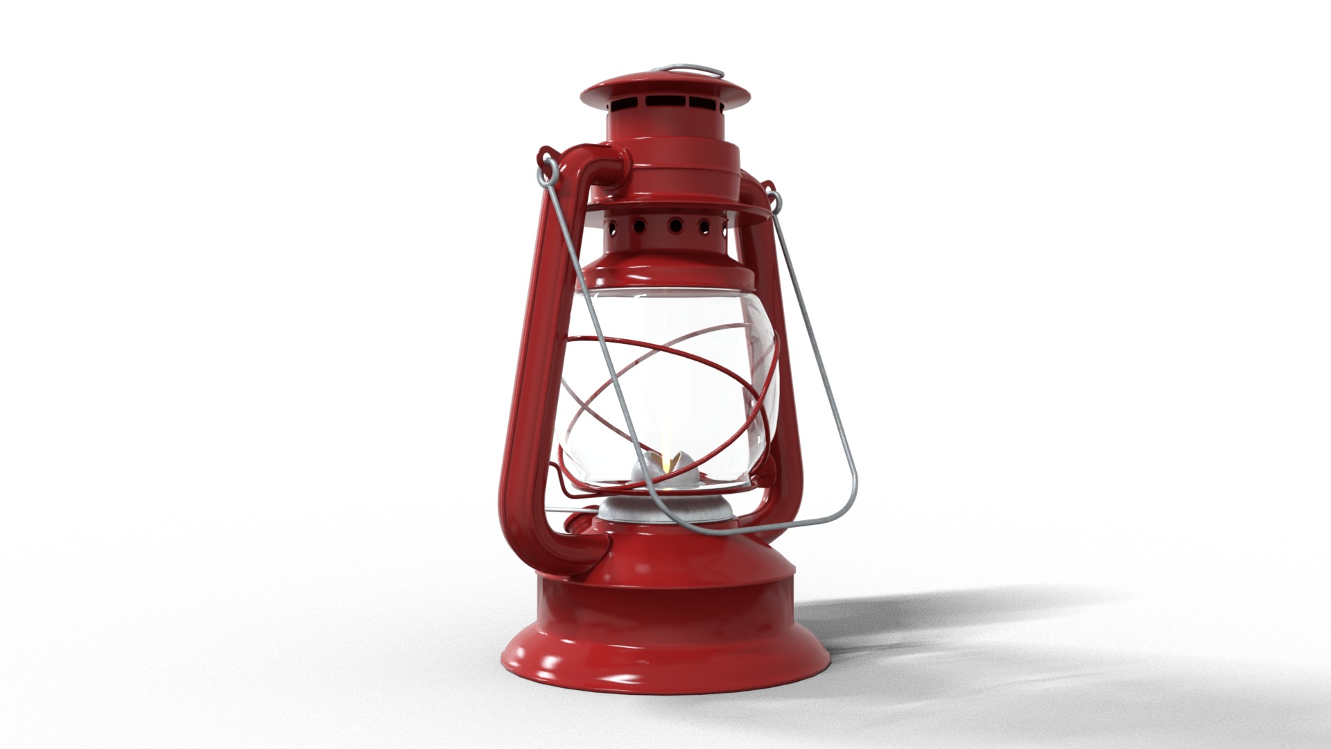 Kerosene Lamp Low-poly 3D model_6