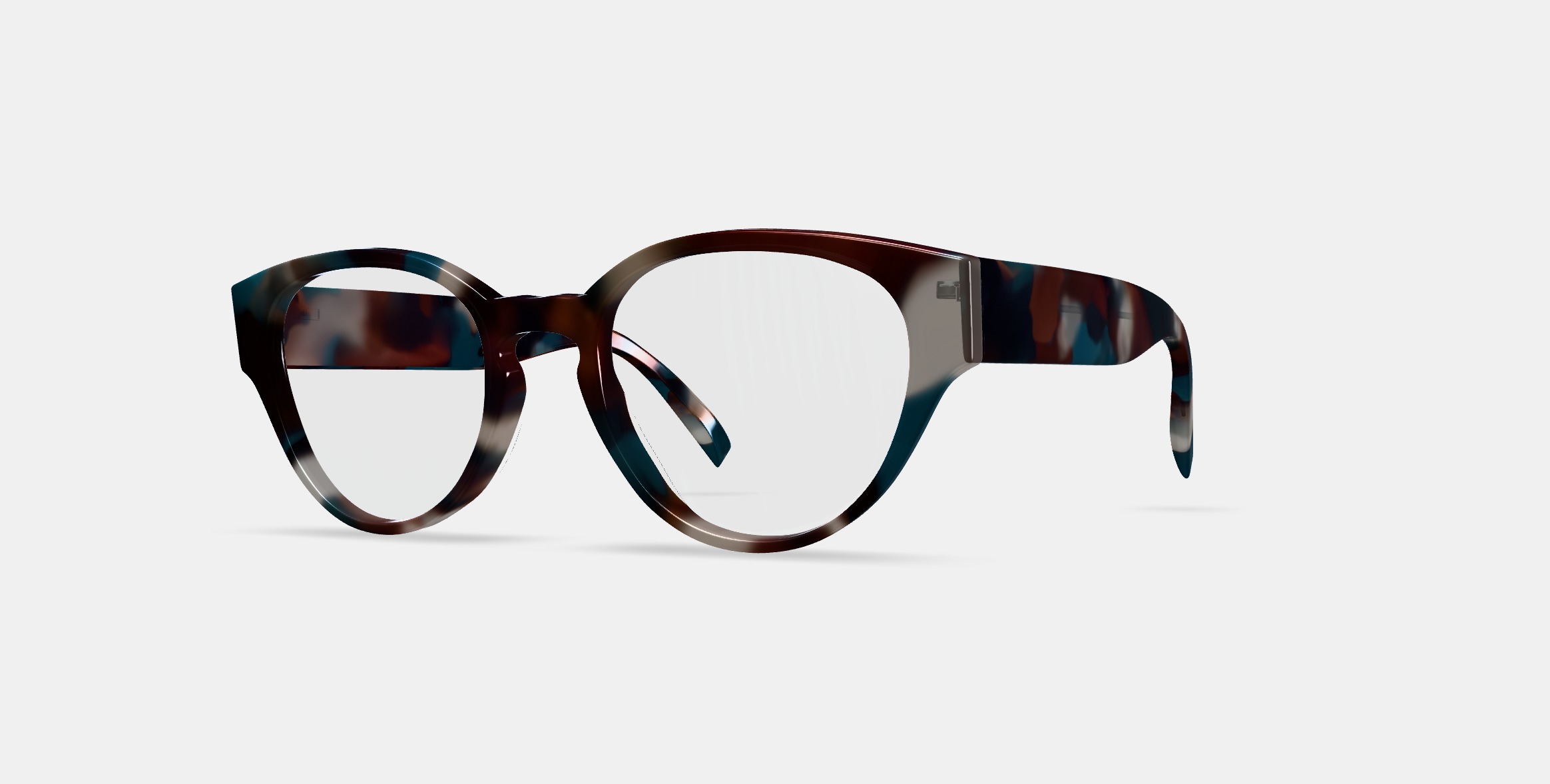 Imogen Eyeglasses in Lilypad Tortoise Low-poly 3D model_13