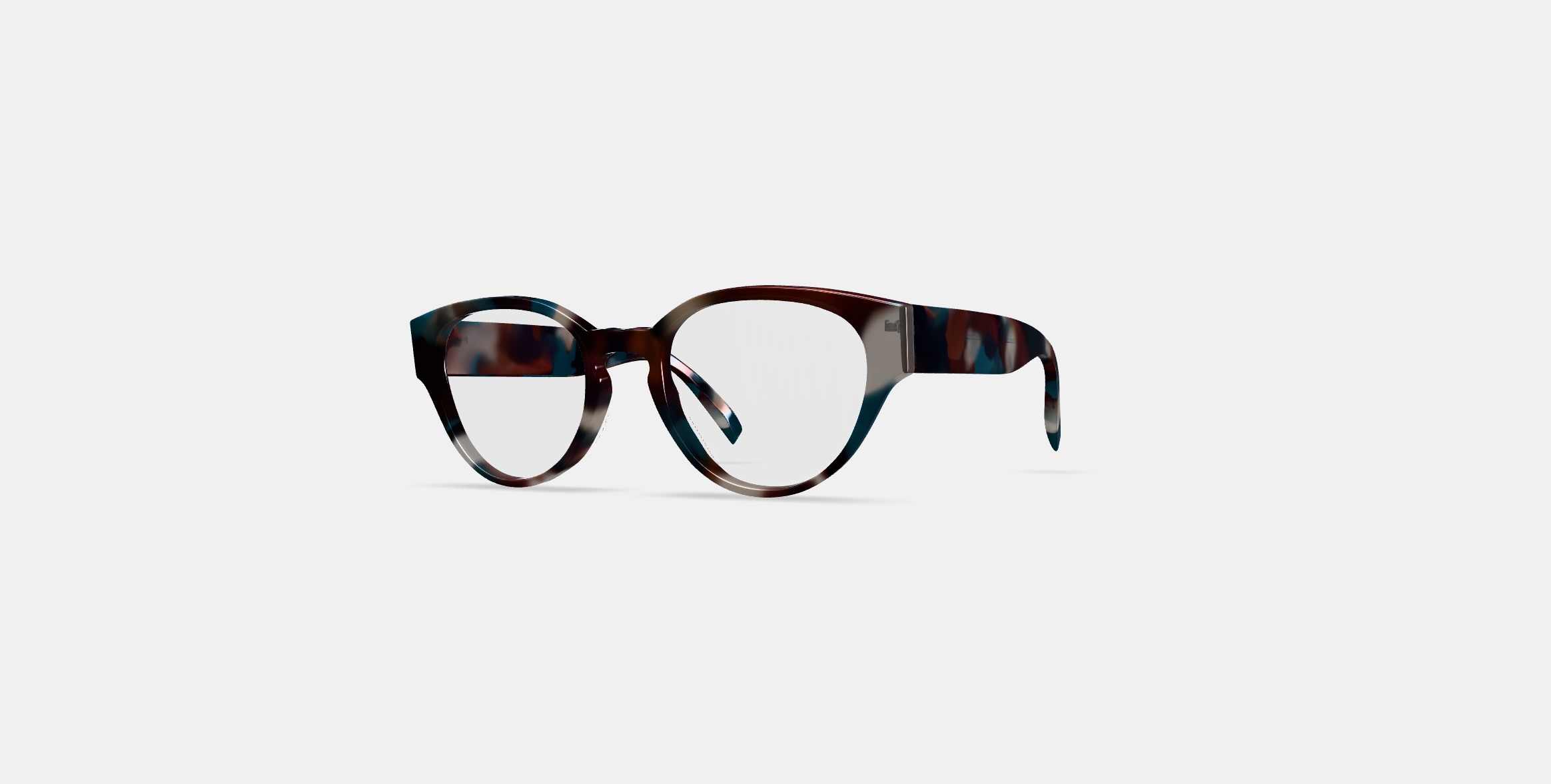 Imogen Eyeglasses in Lilypad Tortoise Low-poly 3D model_12