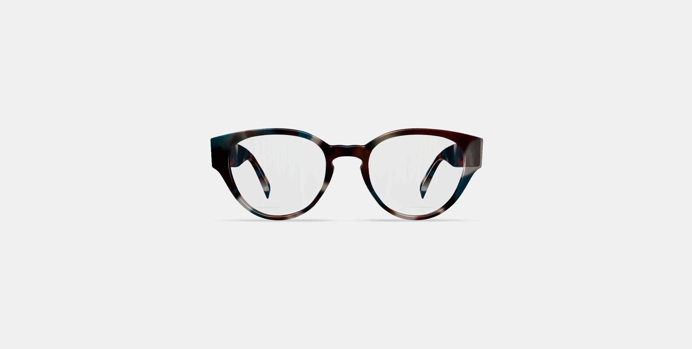 Imogen Eyeglasses in Lilypad Tortoise Low-poly 3D model_10