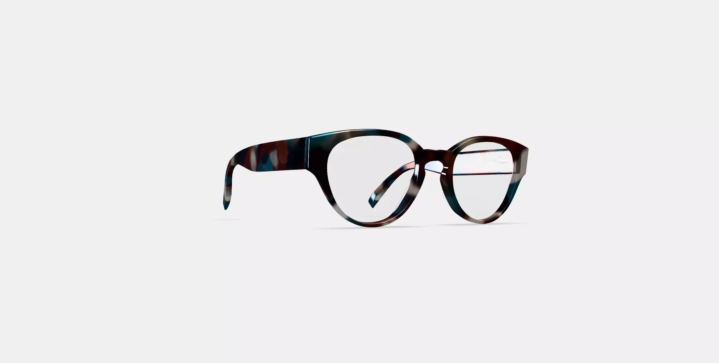 Imogen Eyeglasses in Lilypad Tortoise Low-poly 3D model_0