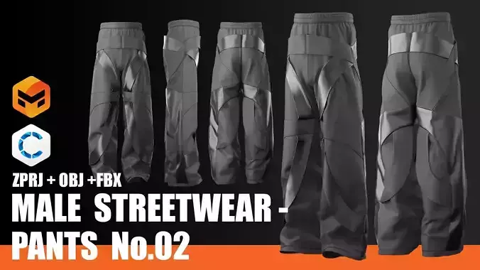 MALE STREETWEAR - No 2 - PANTS  