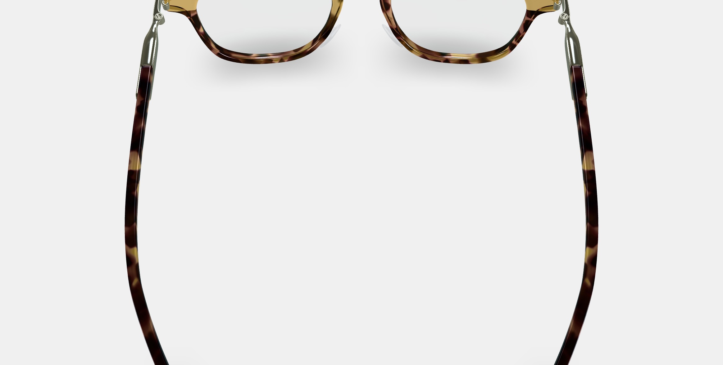 Morley Eyeglasses in Brioche Tortoise with Riesling Low-poly 3D model_4
