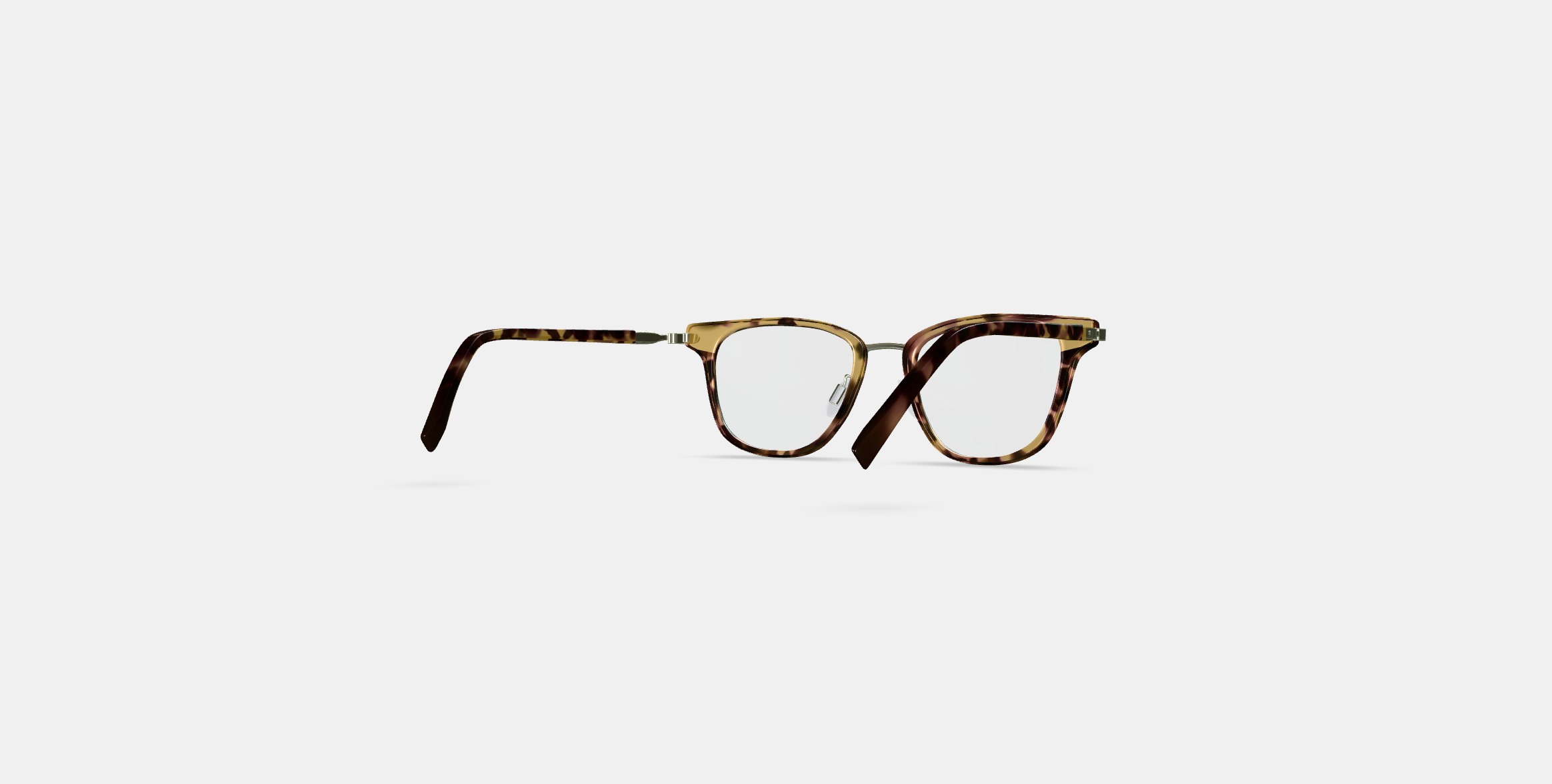 Morley Eyeglasses in Brioche Tortoise with Riesling Low-poly 3D model_5