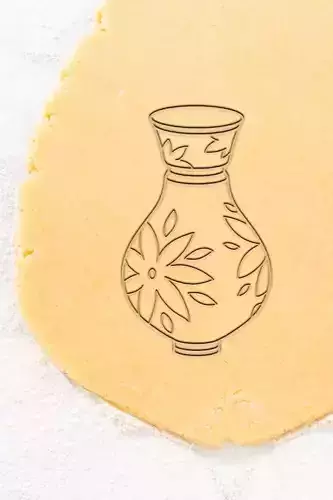 Vase Cookie Cutter - Biscuit Cutter