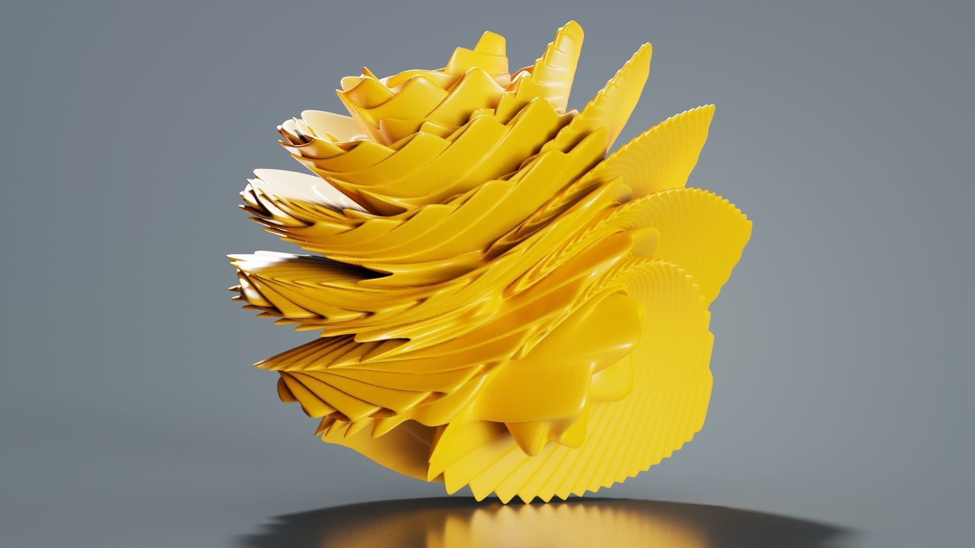 Digital Flower 6 3D model_4