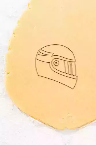 Helmet Cookie Cutter - Biscuit Cutter