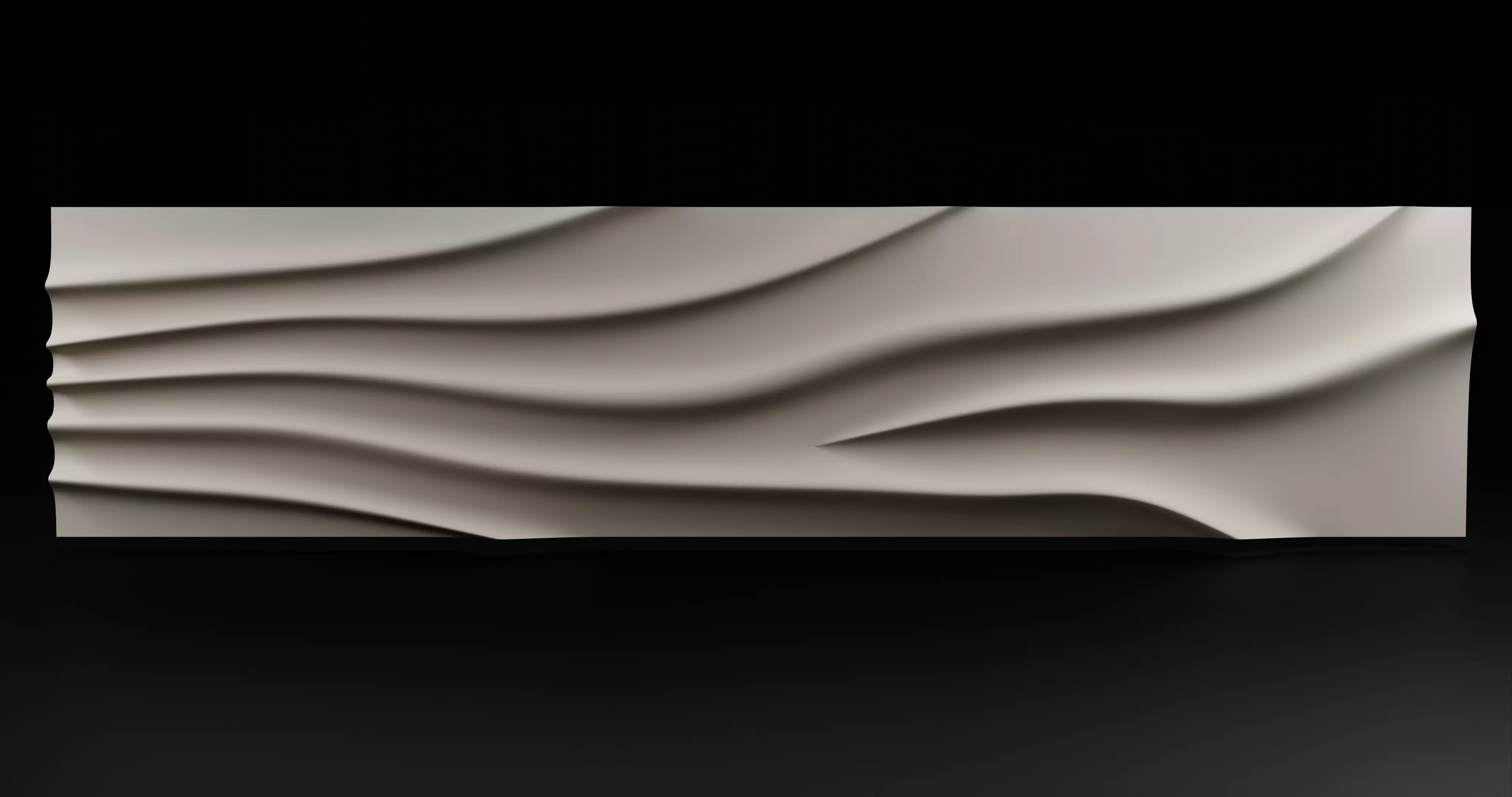 Elegant Front Panel Bas-Relief 3D Mesh for TV Stands 3D print model_0