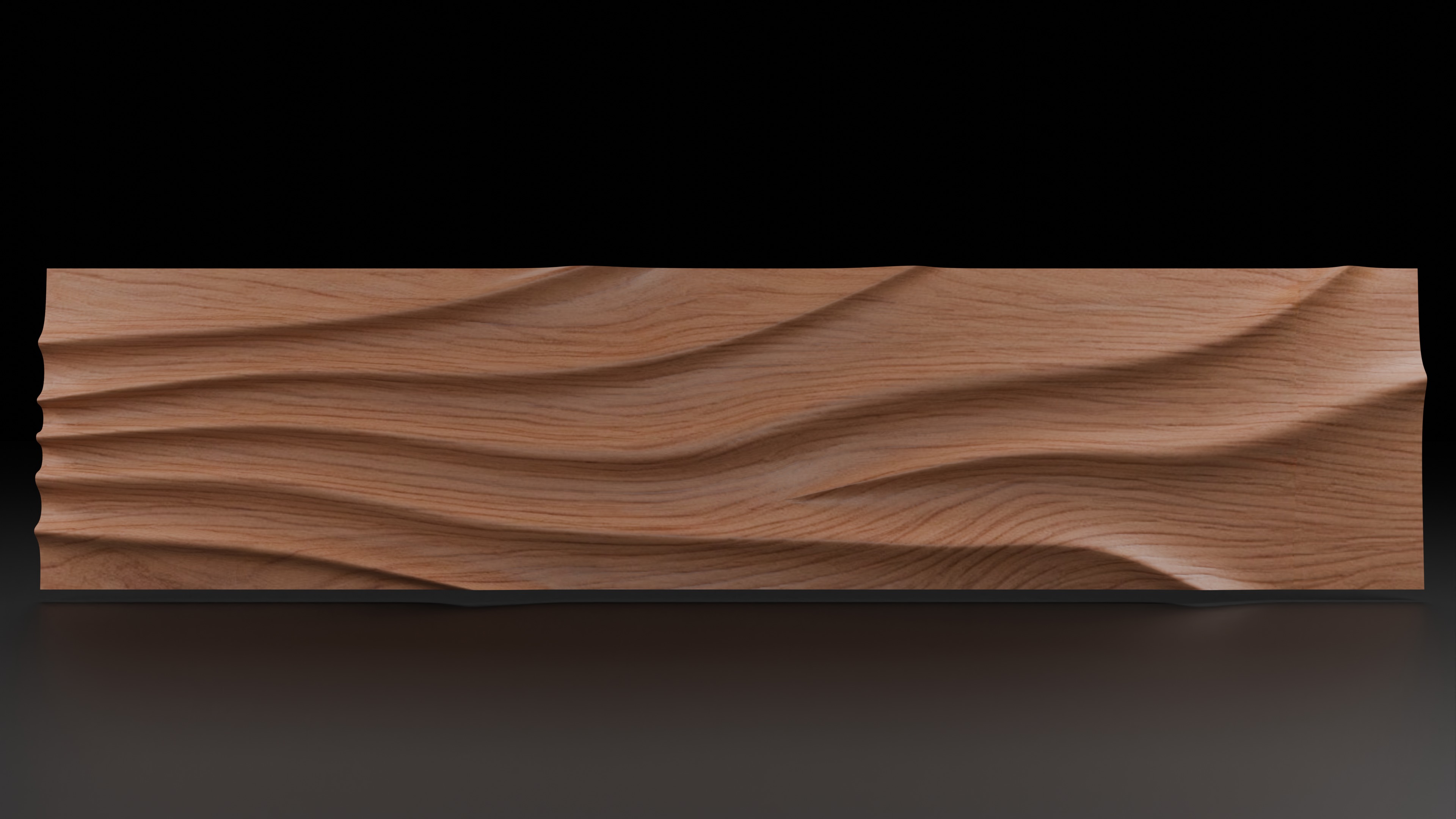 Elegant Front Panel Bas-Relief 3D Mesh for TV Stands 3D print model_3