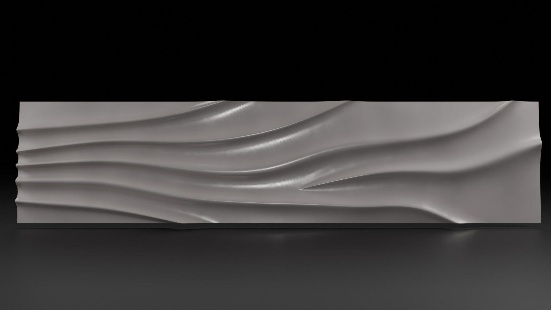 Elegant Front Panel Bas-Relief 3D Mesh for TV Stands 3D print model_9