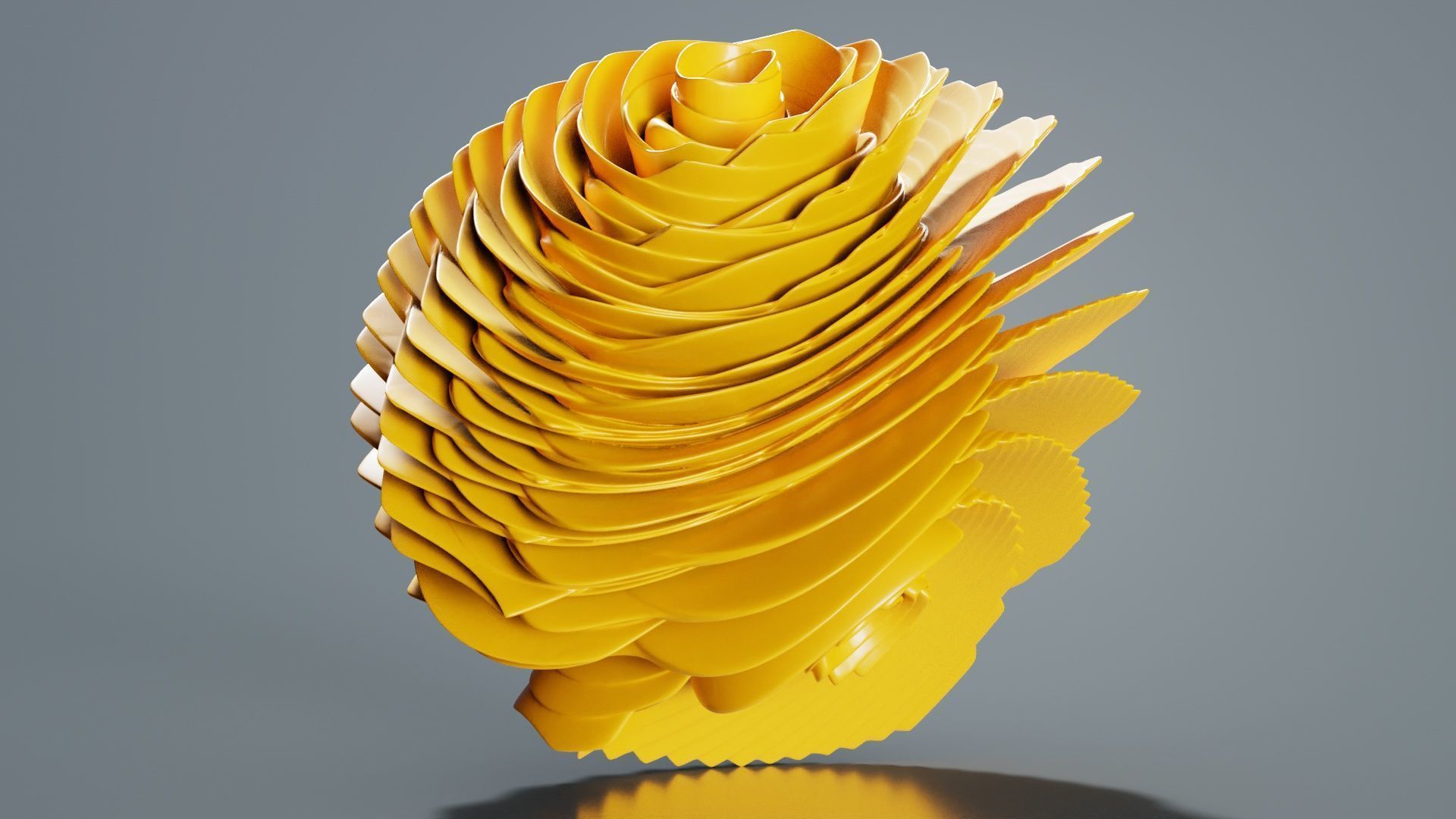 Digital Flower 7 3D model_2