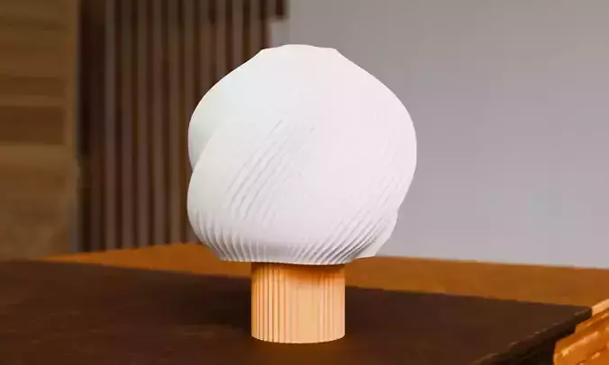 Organic Table Lamp for 3D Printing