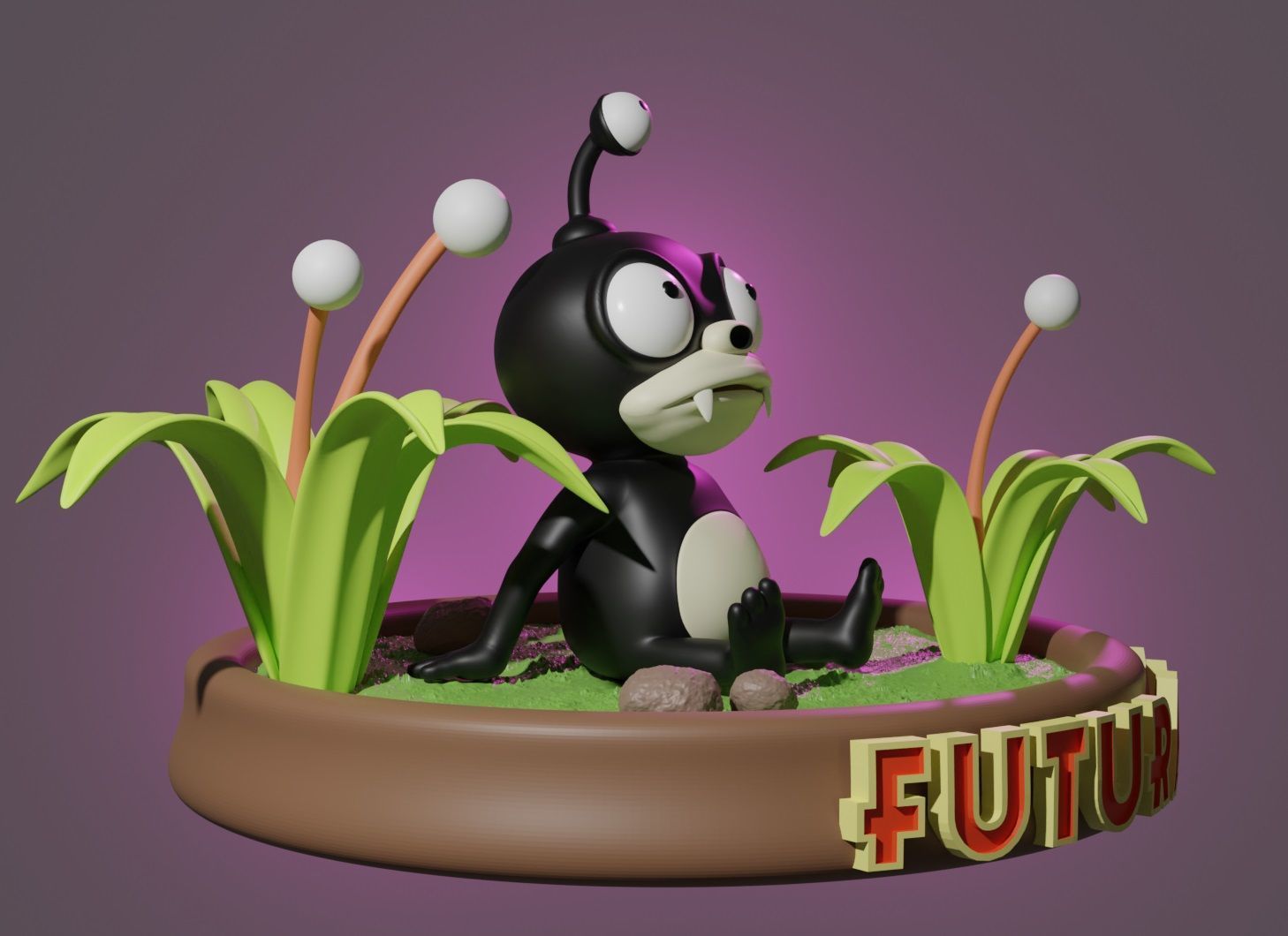 NIBBLER - FUTURAMA 3D print model_1
