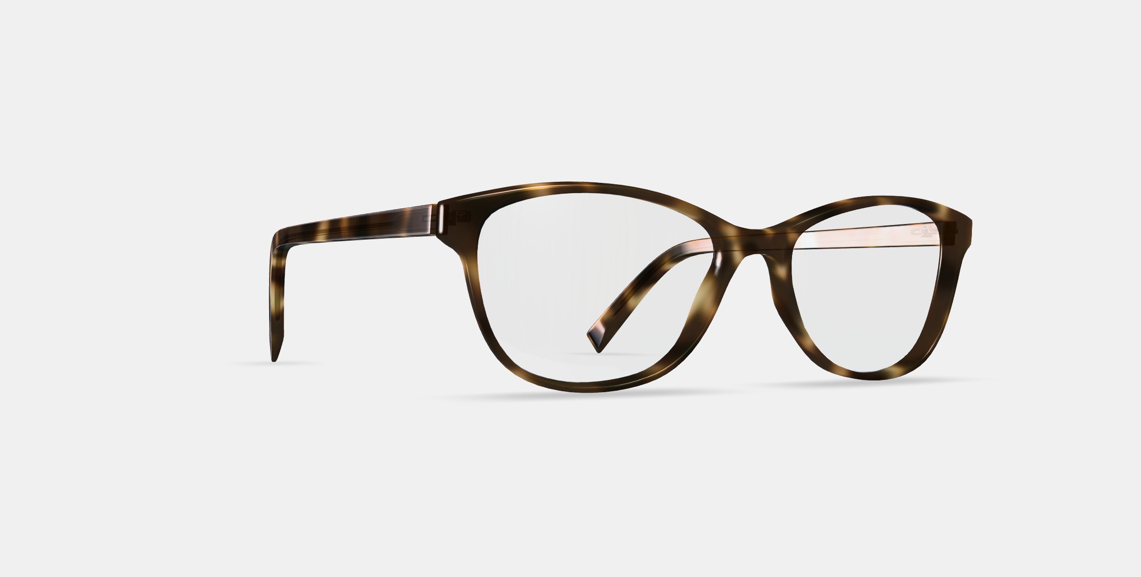 Daisy Eyeglasses in Oak Barrel Low-poly 3D model_8