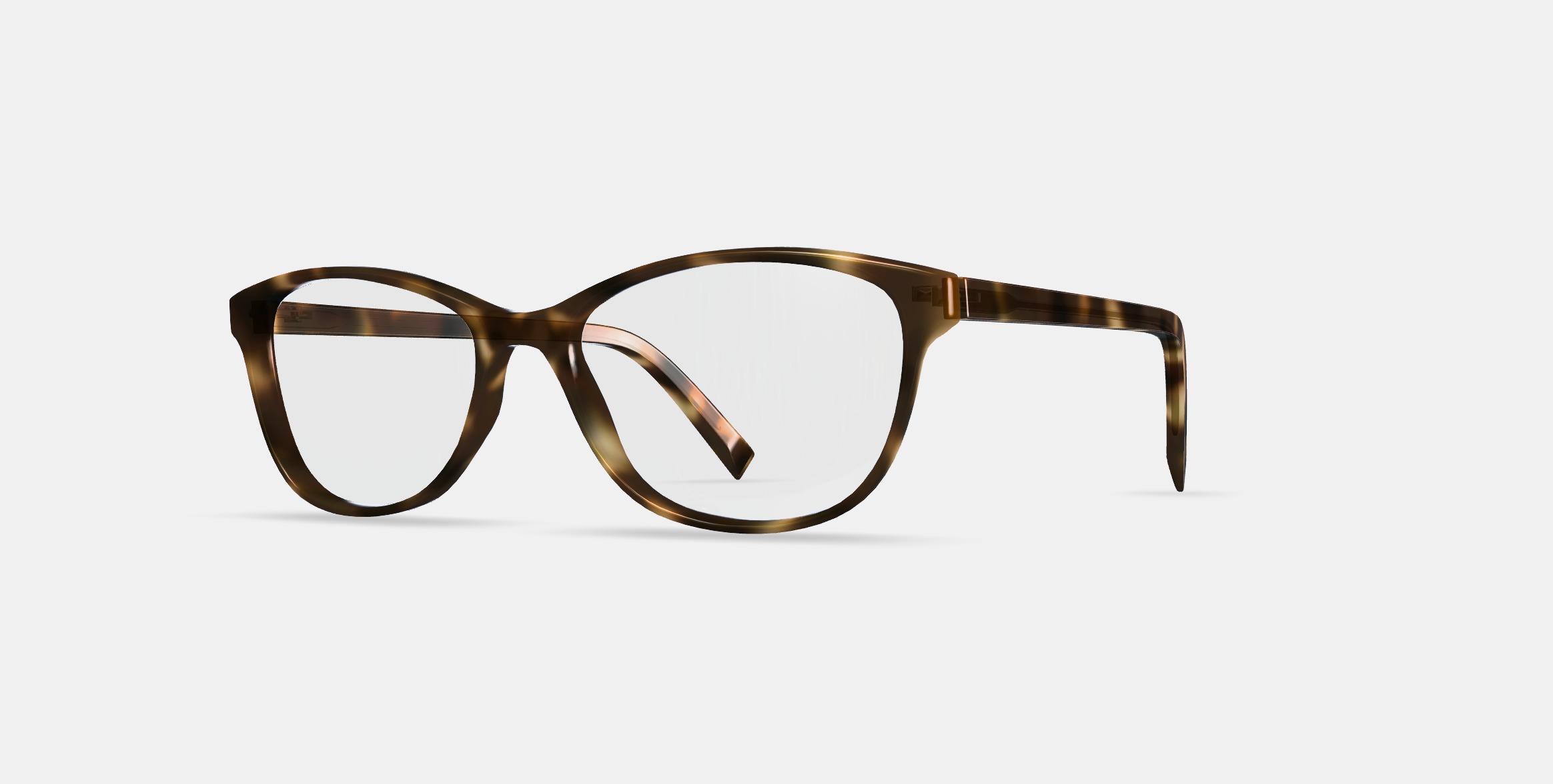 Daisy Eyeglasses in Oak Barrel Low-poly 3D model_12