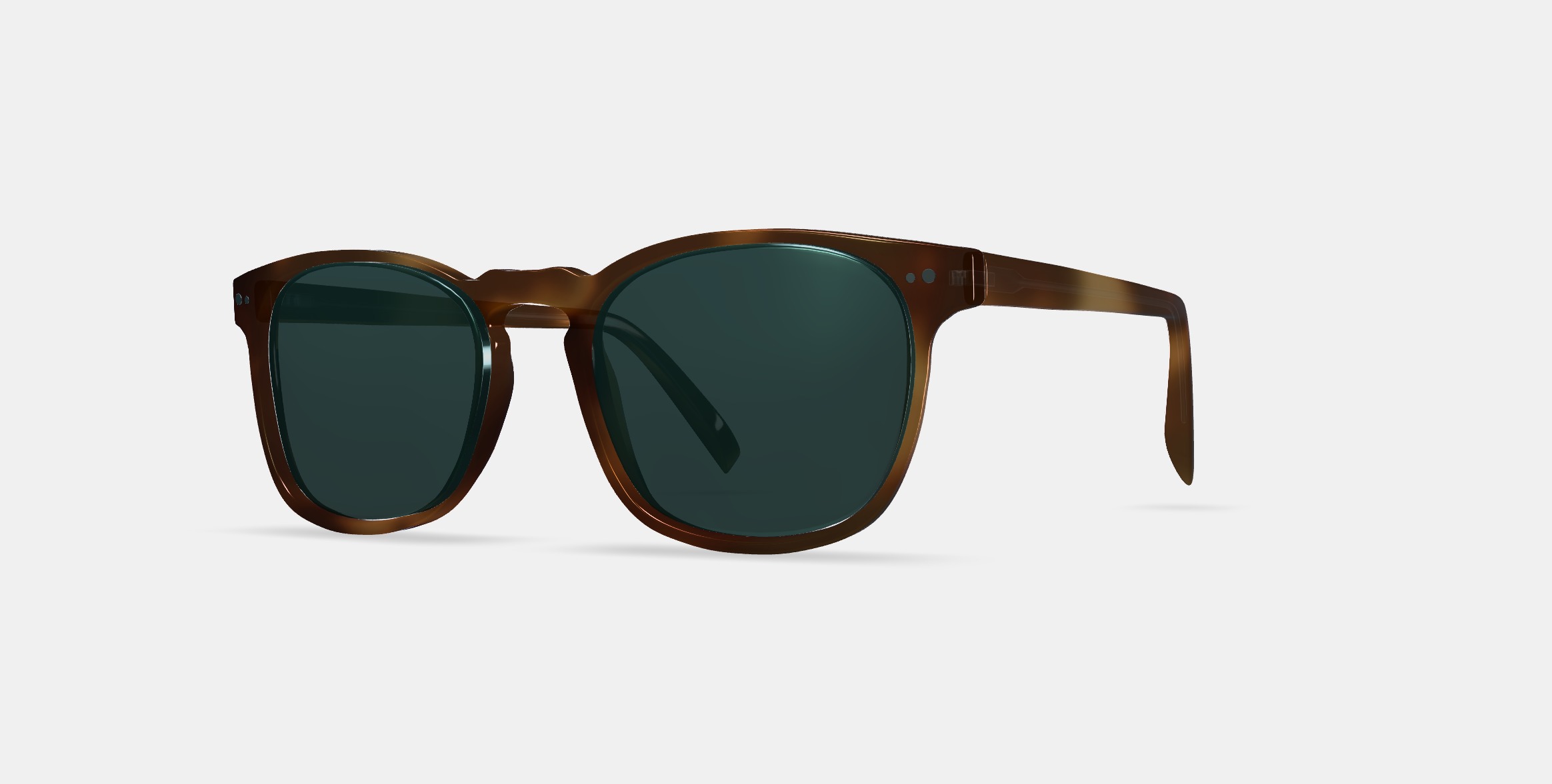 Elio Sunglasses in Black Walnut Low-poly 3D model_13