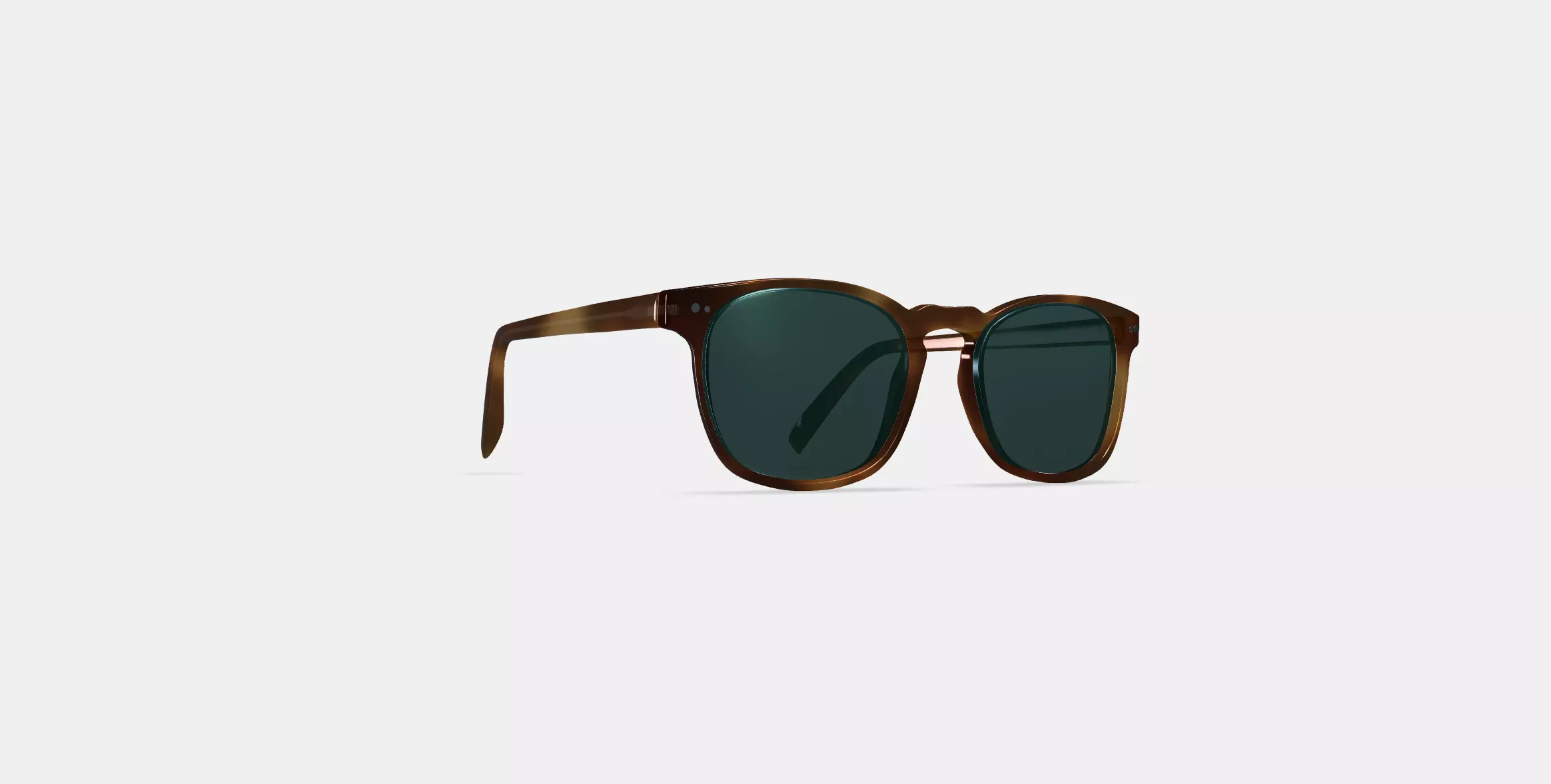 Elio Sunglasses in Black Walnut Low-poly 3D model_0