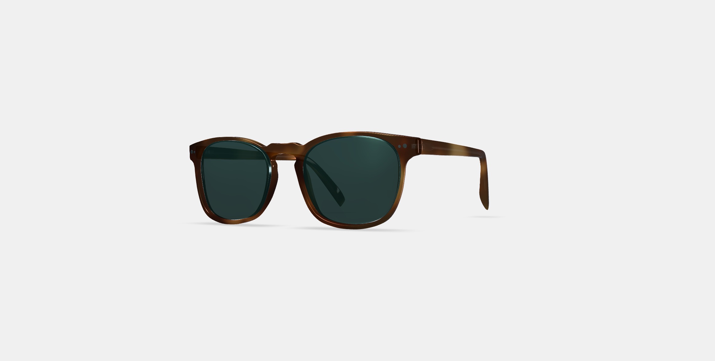 Elio Sunglasses in Black Walnut Low-poly 3D model_12