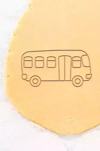 Bus Cookie Cutter - Biscuit Cutter