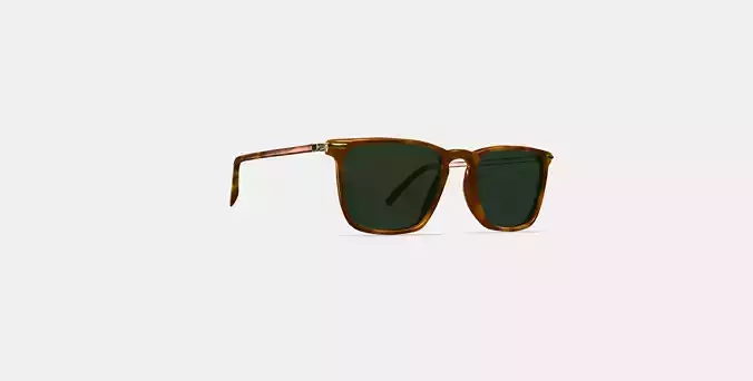 Sutton Sunglasses in Saddle Tortoise with Polished Gold